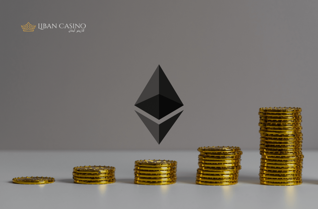 رُزَم من العملات الذهبية ورمز إثريوم